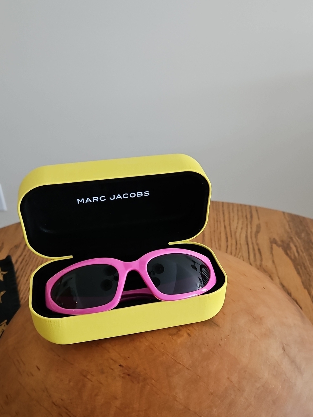 Marc Jacobs 738/S Pink Frame Sunglasses with Yellow Case